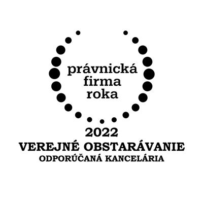 Právnická firma roka 2022 - Verejné obstarávanie